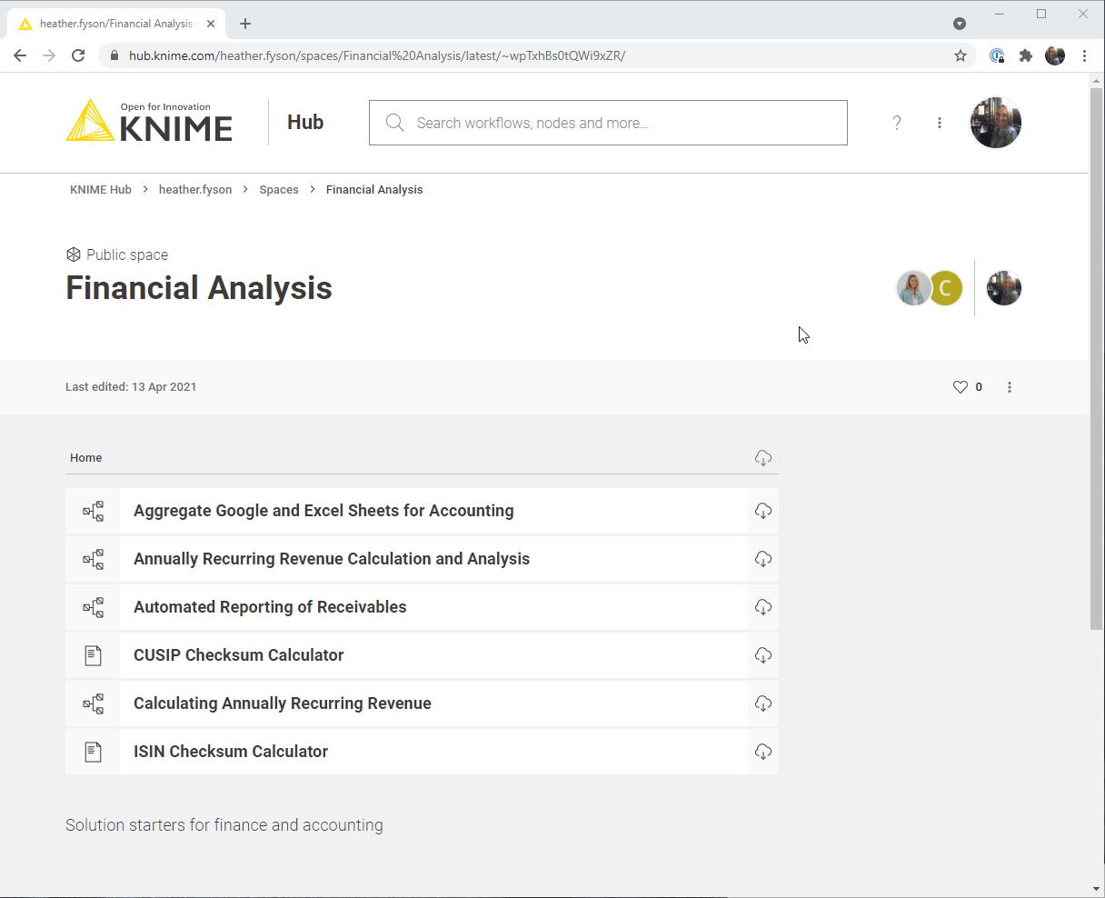 Open your KNIME Hub Spaces for Collaboration