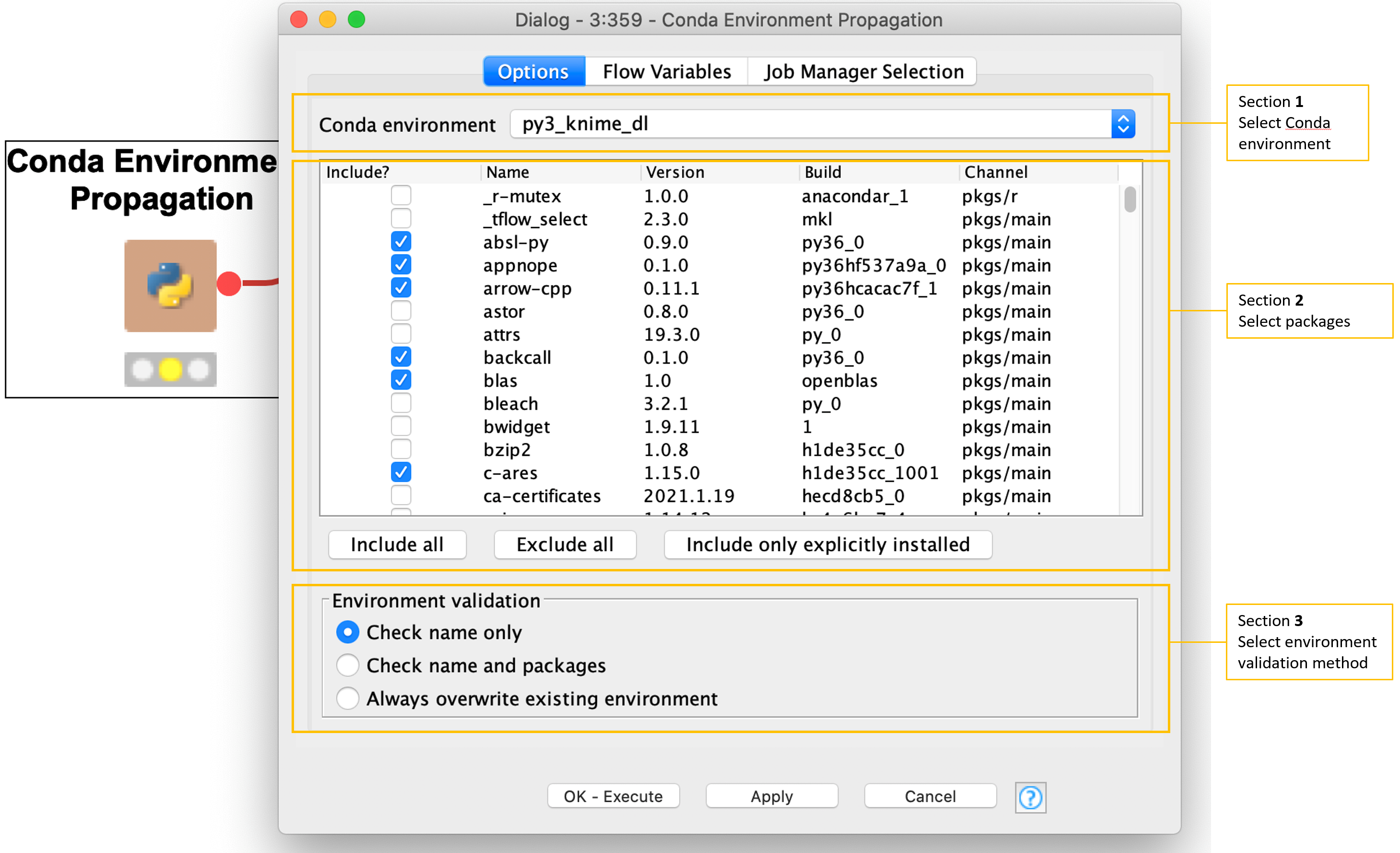 Manage your Python Environments with Conda and KNIME