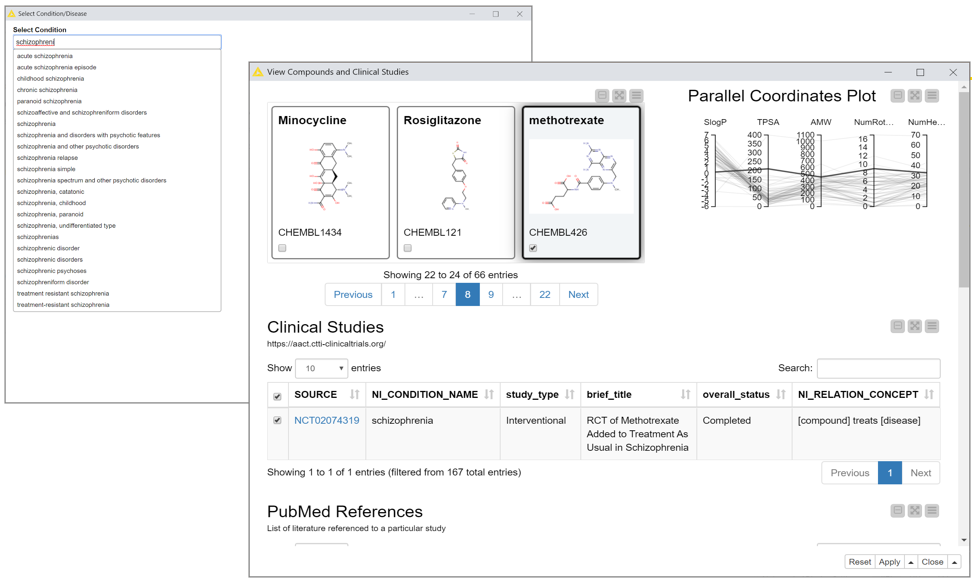 Interactive exploration and analysis of scientific datasets using Google BigQuery and KNIME