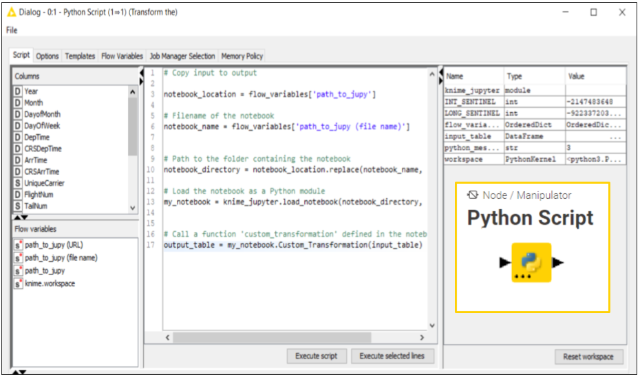 Integrating KNIME and Jupyter