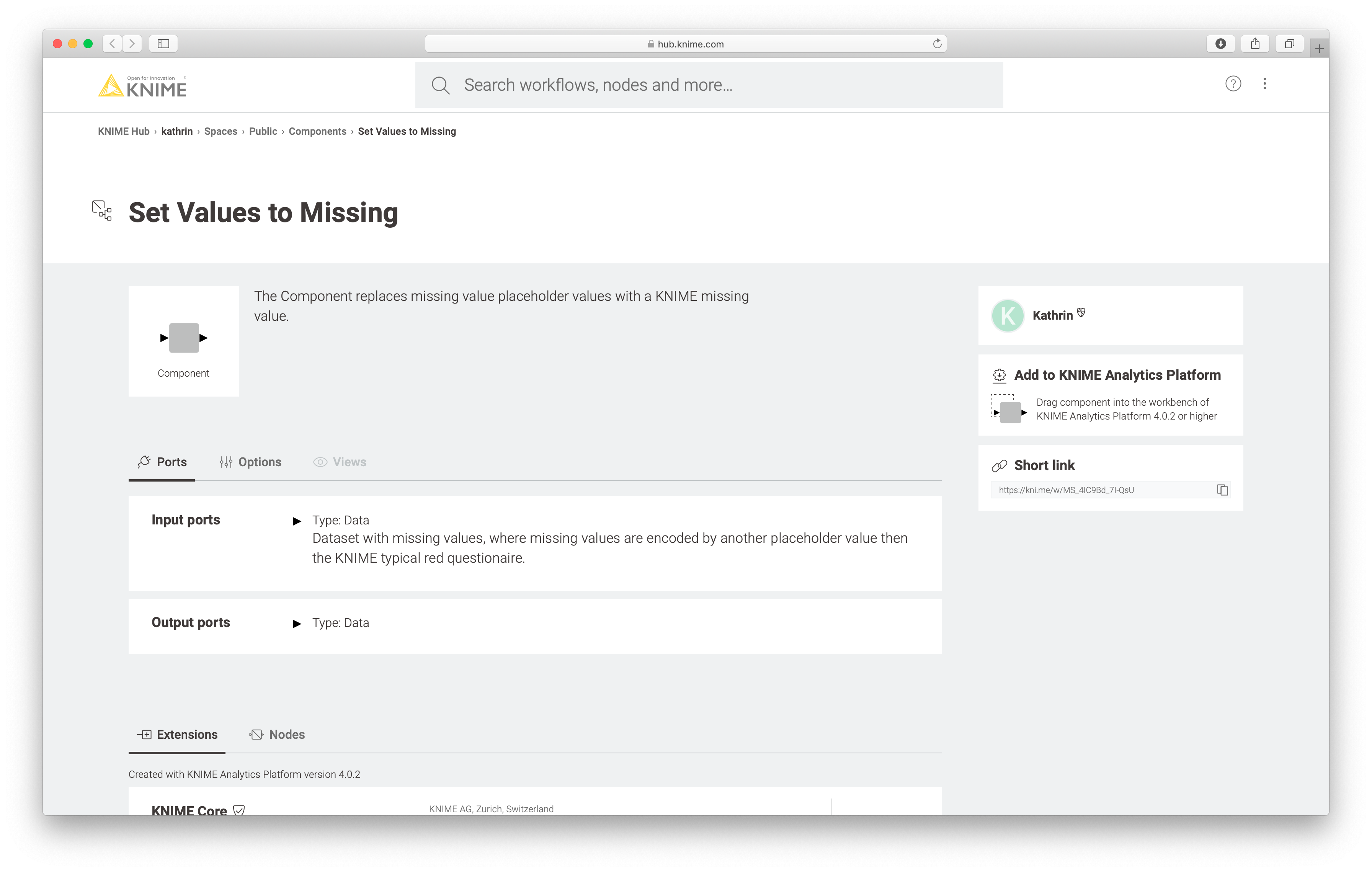 The KNIME Hub