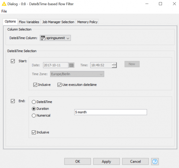 The new date&time integration