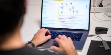 KNIME Analytics Platform KNIME Workflow on Laptop