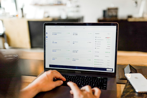 Image of person using computer