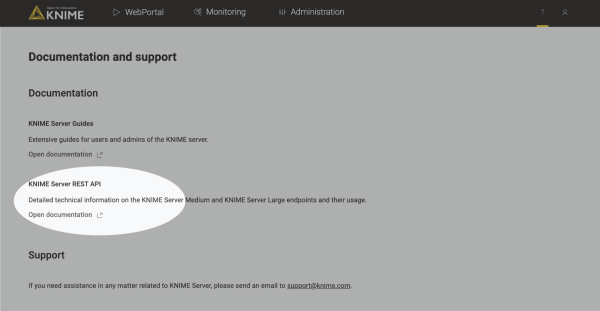 The KNIME Server REST API