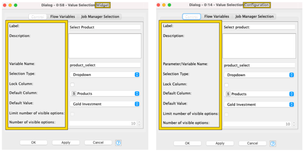 Widget Nodes vs Configuration Nodes
