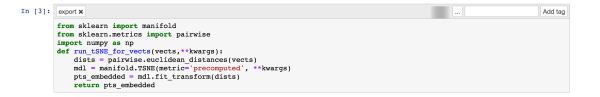 Jupyter cell defining the Python function we’ll use from within KNIME Analytics Platform