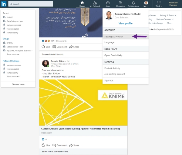 CV builder from LinkedIn profile
