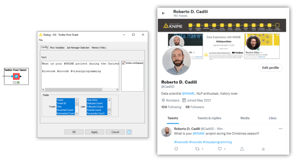 KNIME Twitter Connectors