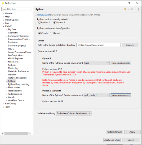 Integrating KNIME and Jupyter