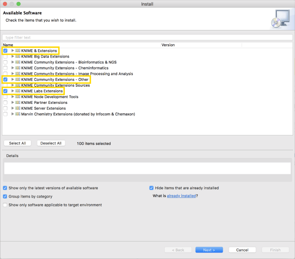 Seven things to do after installing KNIME