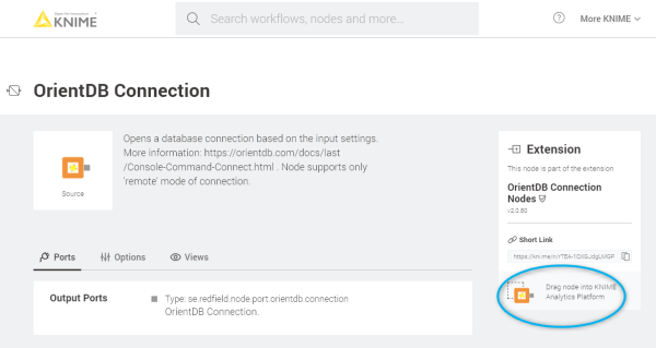 KNIME meets OrientDB