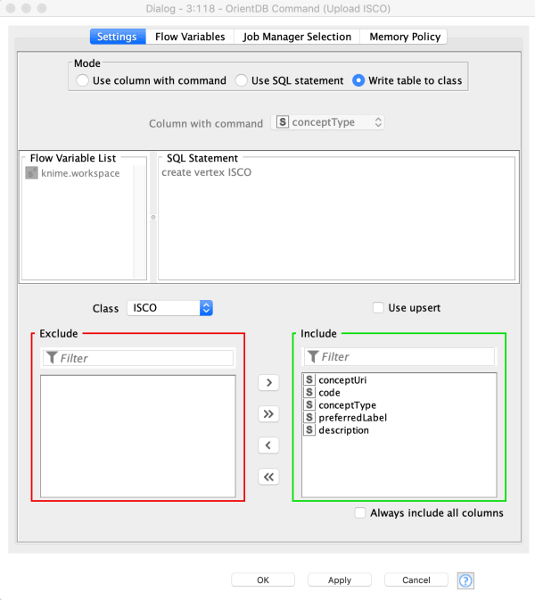 KNIME meets OrientDB