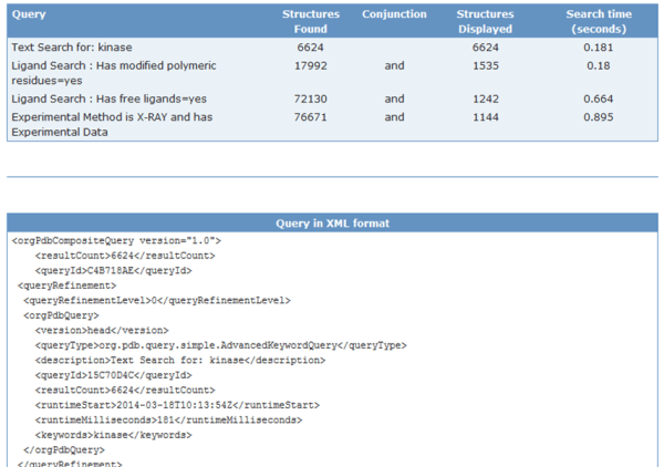 Query details