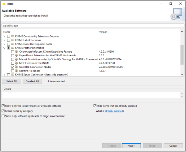 KNIME meets OrientDB