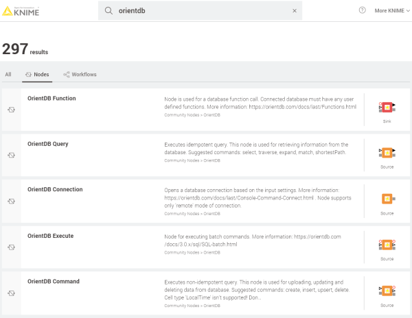 KNIME meets OrientDB