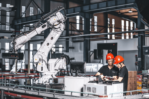 Image of people working in plant