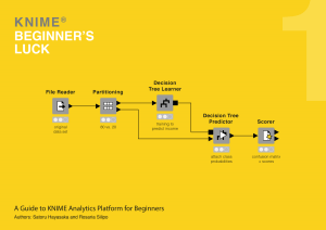 KNIME Beginner's Luck book cover